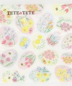 Tete A Tete 20 Pack Multicoloured Floral Egg Napkins