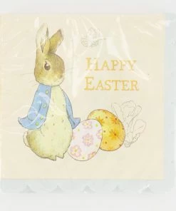 Meri Meri 32 Pack Cream Happy Easter Napkins
