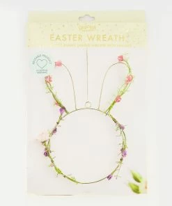Ginger Ray Gold Wire Bunny Easter Wreath 32x28cm
