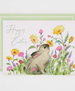 Punch Studio Multicoloured Wild Flower Happy Easter Card
