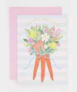 Lady Jayne Floral Carrot Bunch 3D Easter Card