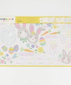 Novogratz 24 Pack Bunny Activity Placemats