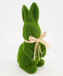 Green Moss Bunny Easter Decoration 33x17cm