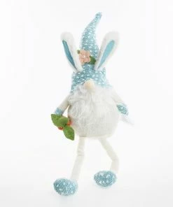 Blue & White Sitting Easter Gnome 69x22cm