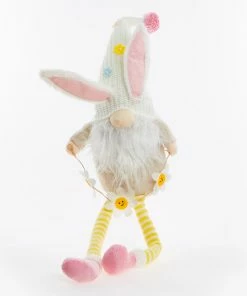 Multicoloured Sitting Easter Gnome 70x23cm