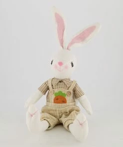 White & Brown Bunny Ornament 61x15cm