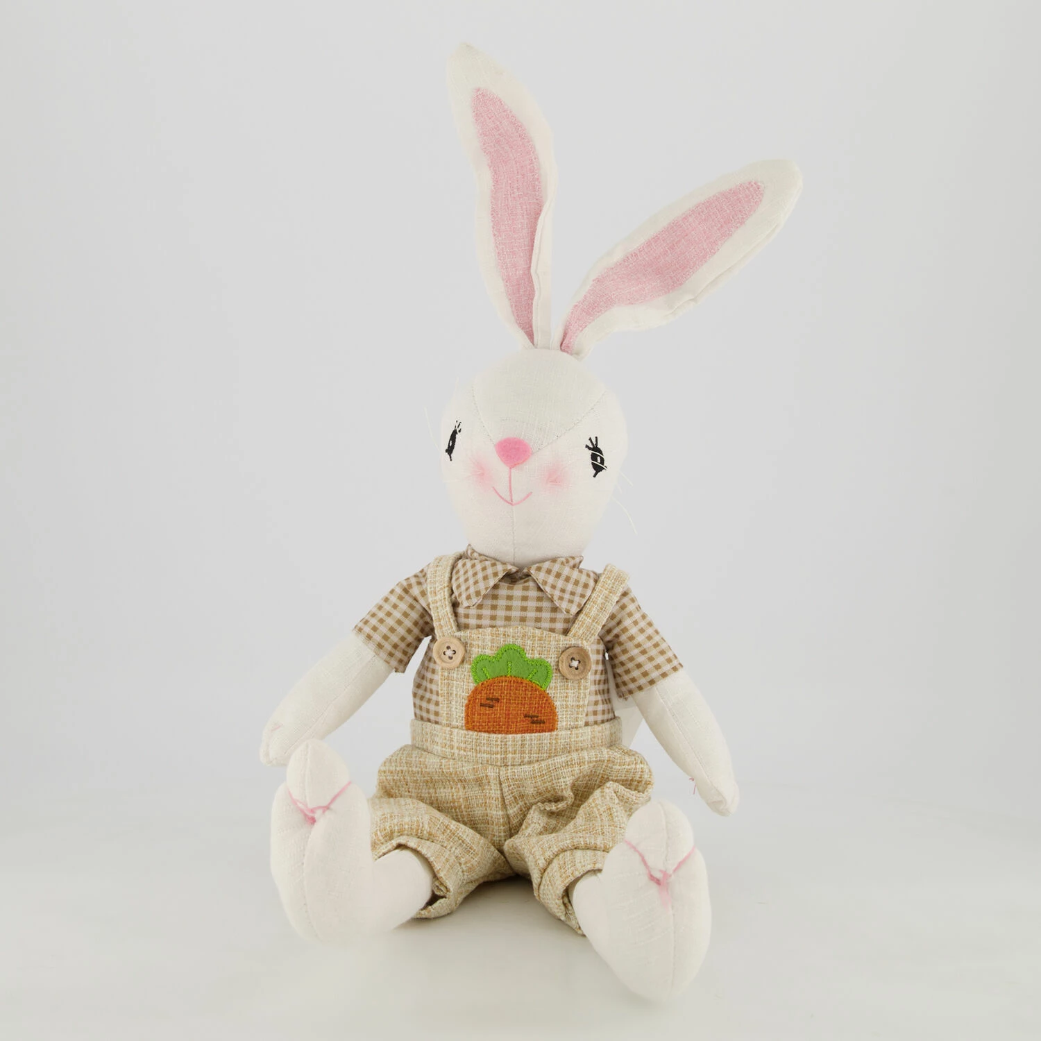 White & Brown Bunny Ornament 61x15cm