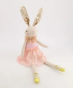 Pink Sitting Easter Bunny 61x25cm