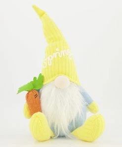Yellow & Blue Sitting Gnome Easter Decoration 45x22cm