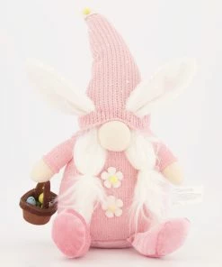 Pink Easter Gnome Decoration 35x16cm
