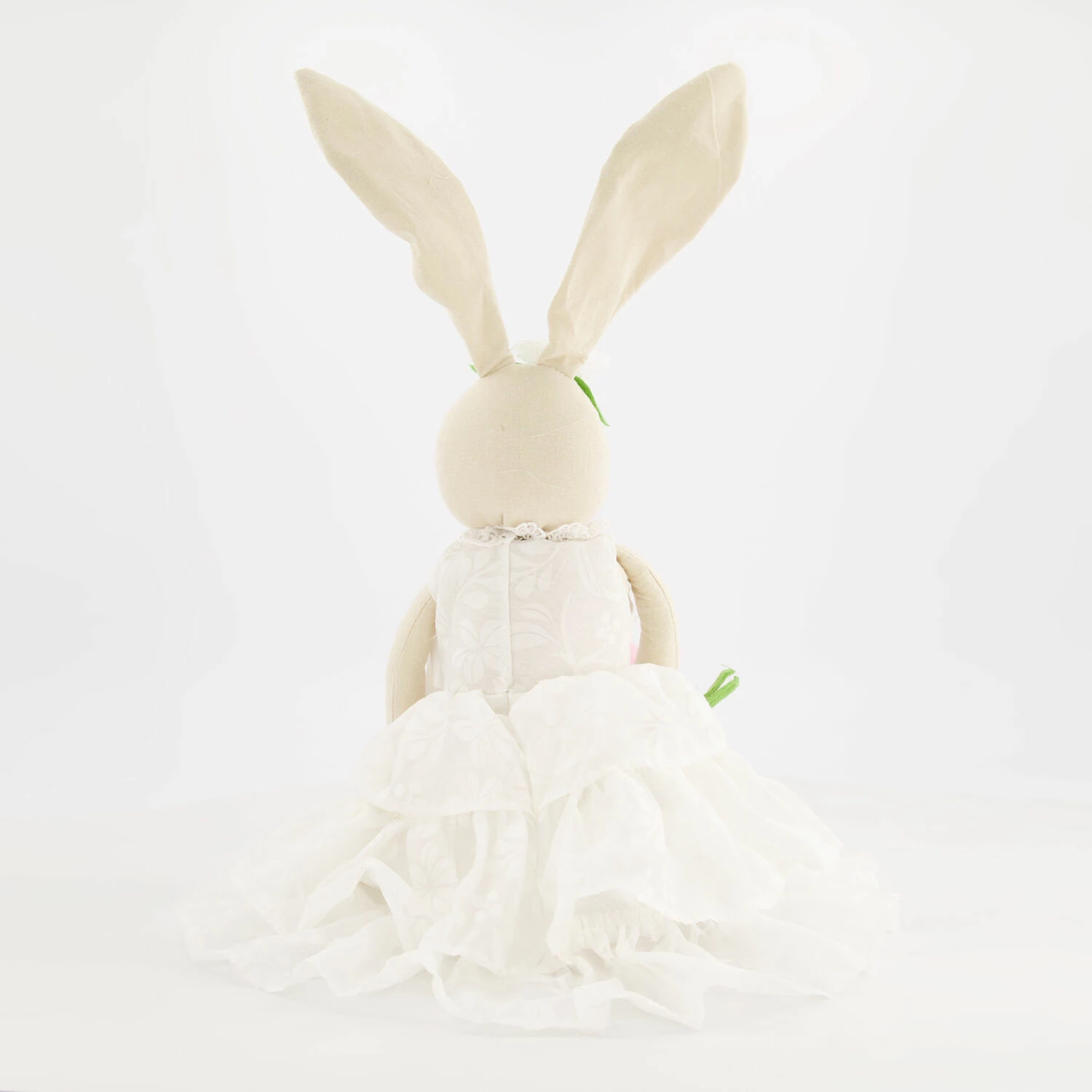 White Flower Easter Bunny 74x25cm - Image 2
