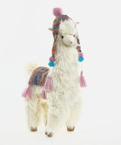 White Winter Llama 55x30cm