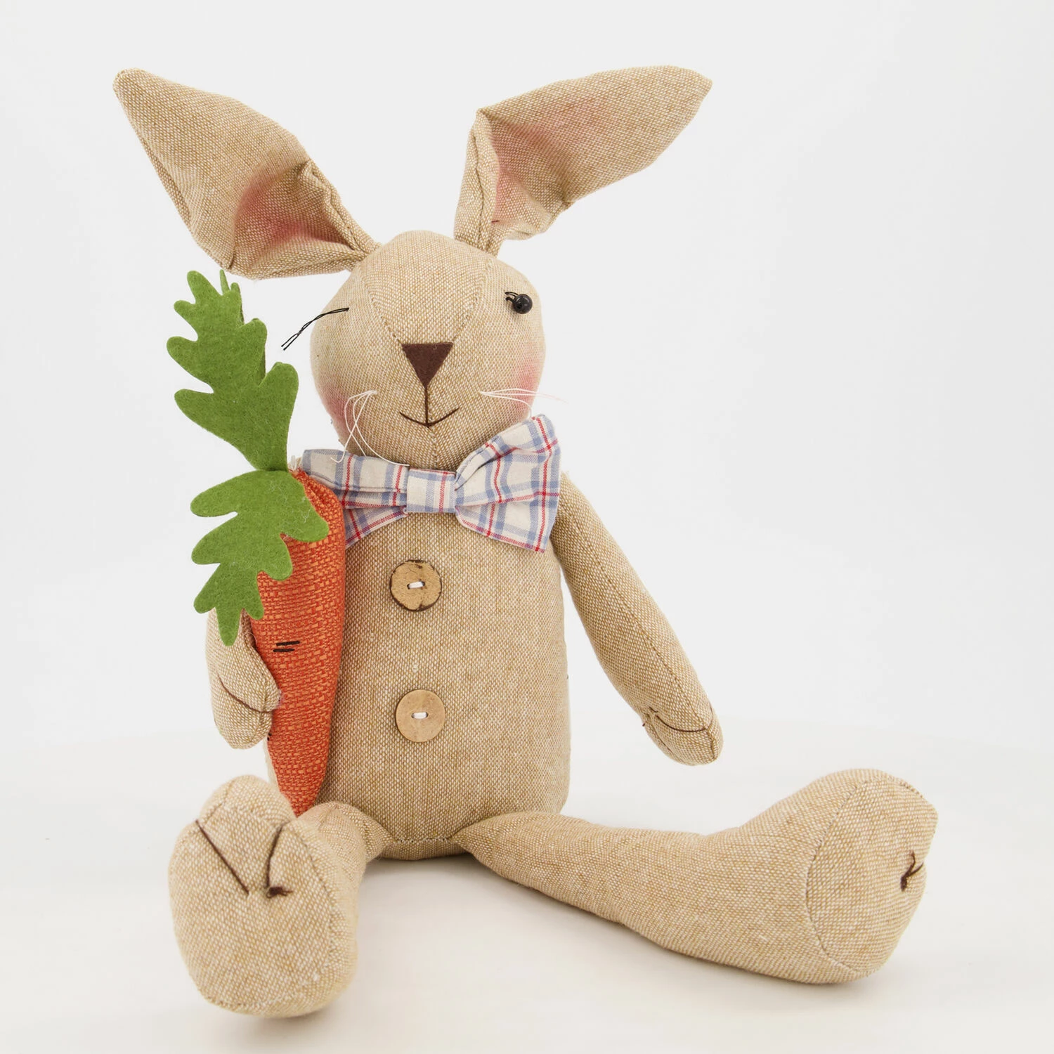 Beige Sitting Rabbit 22x24cm