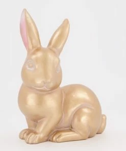 Gold Tone Bunny Ornament 20x14cm