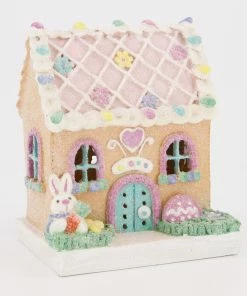 Multicoloured Gingerbread House Easter Decoration 18x14.5cm