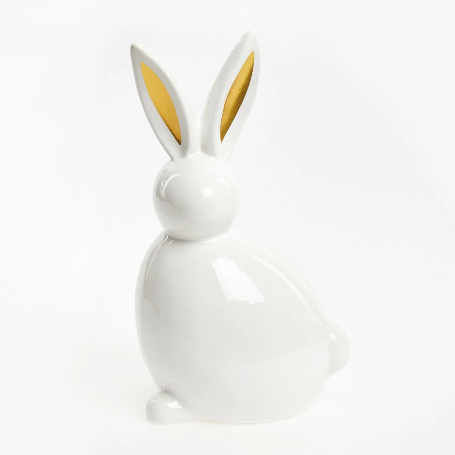 White Porcelain Easter Bunny Decoration 23x13cm