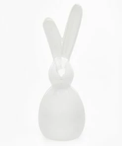 White Pearlescent Easter Decoration 24x9cm