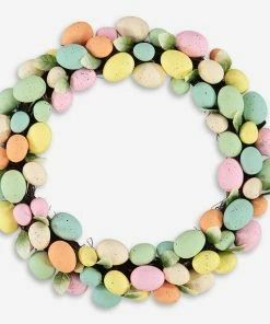 Multicoloured Egg Wreath 49cm
