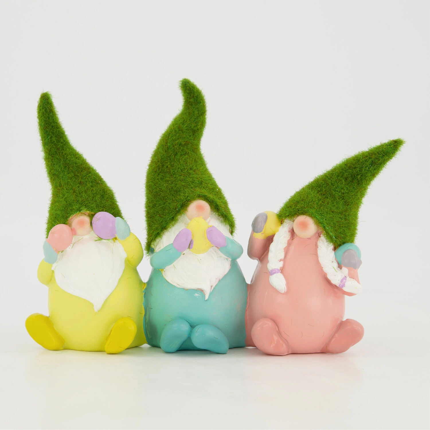 Multicoloured Three Gnome Ornament 18x27cm