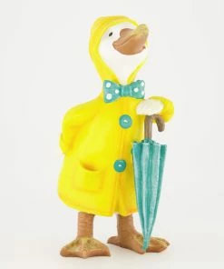 Yellow Raincoat Duckling 24x12cm