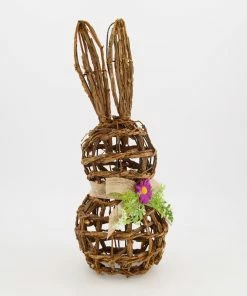 Rattan Easter Rabbit 45x15cm