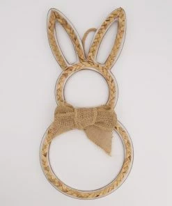 Brown Weaving Rabbit Easter Decoration 42x20cm
