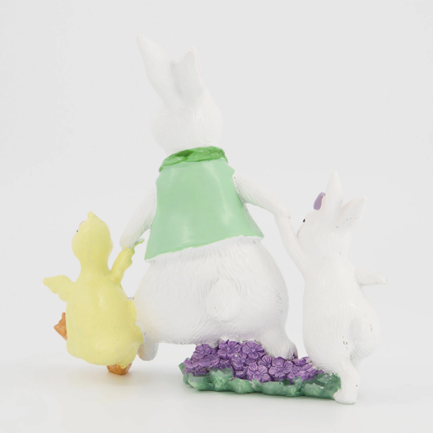 White Bunny & Chick Ornament 17x17cm - Image 2