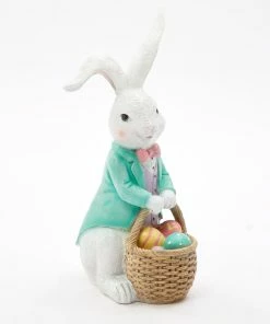 Multicoloured Easter Bunny & Egg Basket 52x18cm