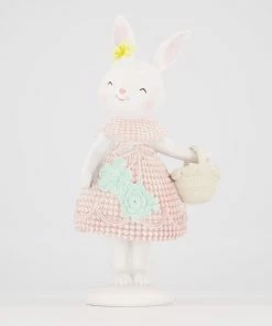 Pink Baby Bunny Easter Decoration 30x14cm