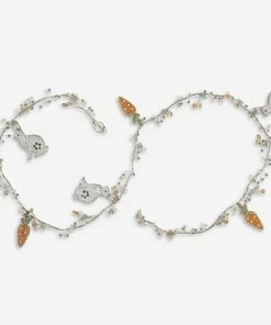 Hip & Hop Silver Tone Bunny Garland 12x182cm