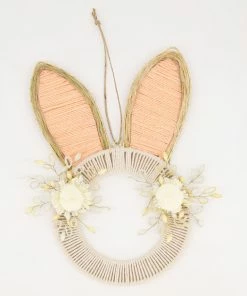 Cream Bunny Hanging Decoration 33x19cm