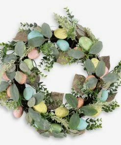 Multicolour Eggs Easter Wreath 45cm