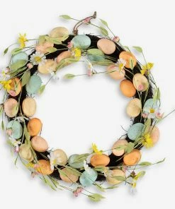 Pastel Easter Egg Wreath 48cm